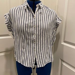 Madewell Central Drapey Striped Shirt